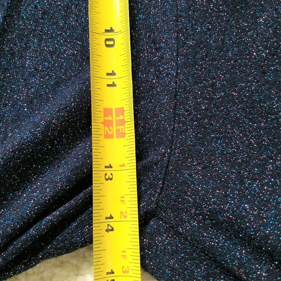 vintage 80s  black metallic knit embroidered matching set - Picture 10 of 15